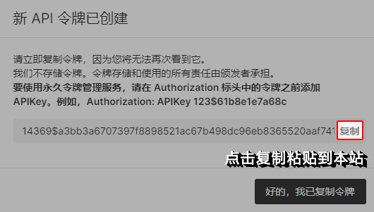 Permanent API Token
